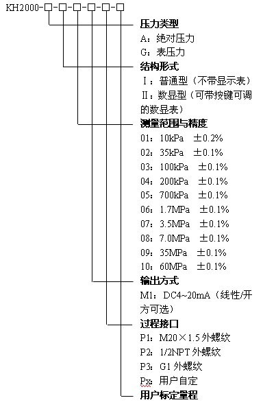 KH2000智能系列壓力變送器